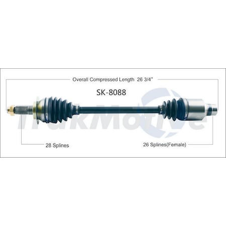 Surtrack Axle Cv Axle Shaft, Sk-8088 SK-8088